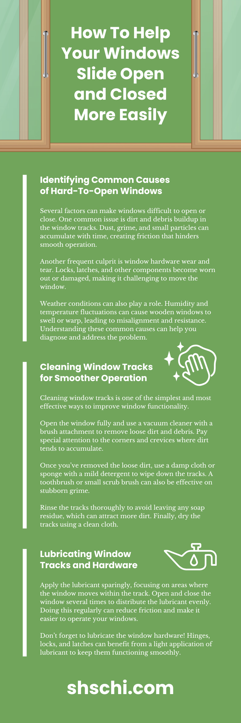 How To Help Your Windows Slide Open and Closed More Easily